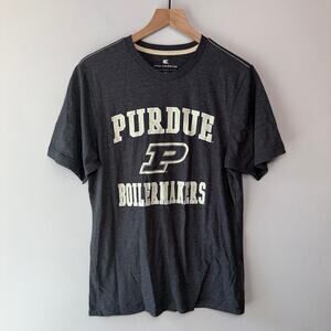 Colosseum Men's Purdue Boilermakers Short Sleeve T-shirt Gray Size Medium